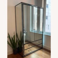 Restoration Hardware Strand Mirrored Armoire