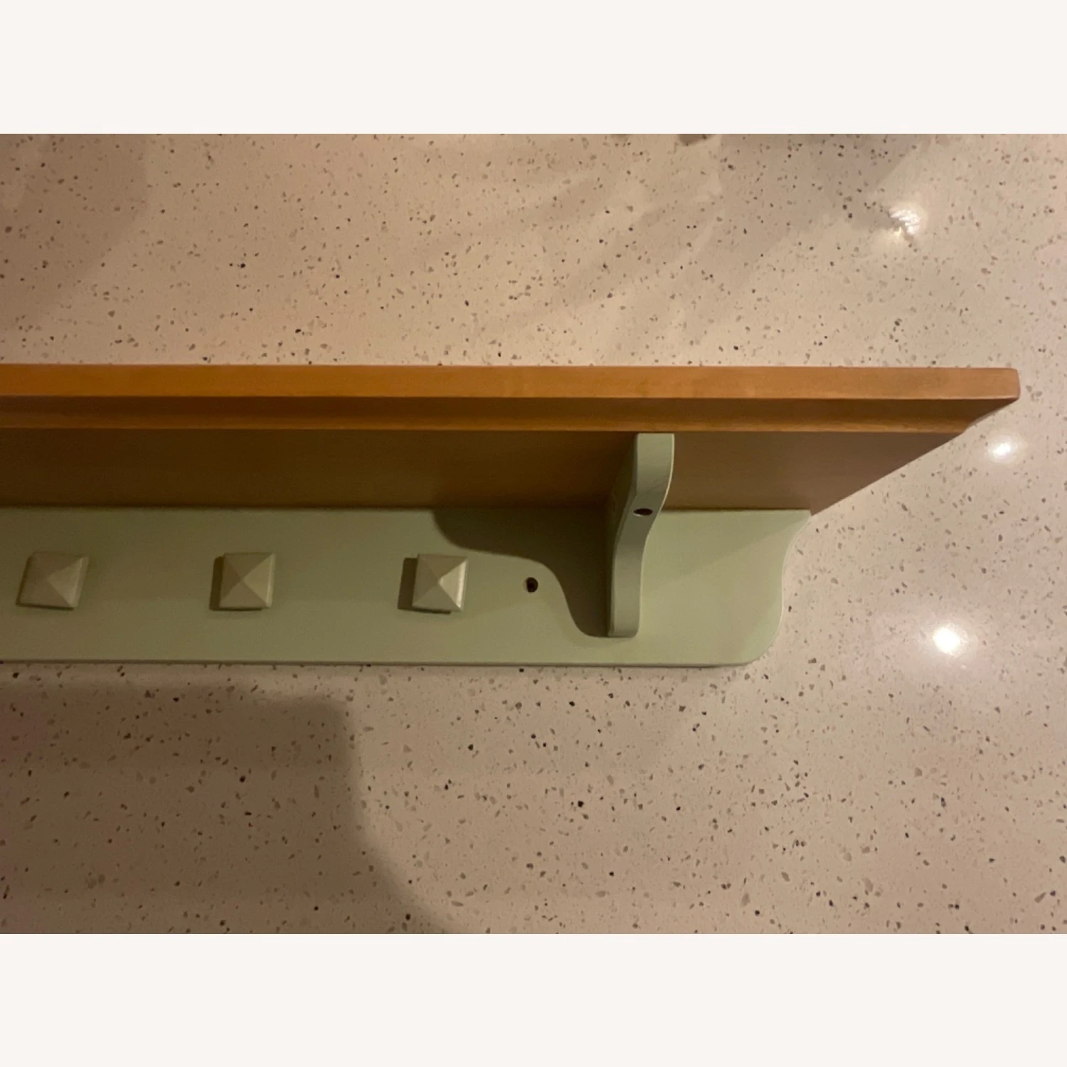 Other Green Apple / Wheat Wall Shelf With Hooks 4 Other Green Apple / Wheat Wall Shelf With Hooks - Image 2