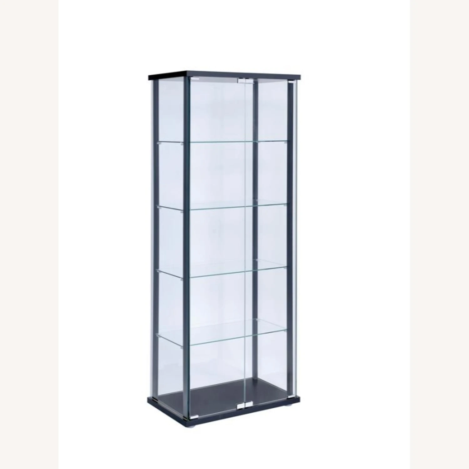 Other Curio Cabinet In Black W/ Magnetic Glass Door 5 Other Curio Cabinet In Black W/ Magnetic Glass Door - Image 3