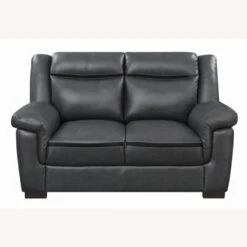 Other Loveseat In Gray Faux Leather Upholstery 13 Other Loveseat In Gray Faux Leather Upholstery -Home Furnishings Store 1500 1500 frame 0 855