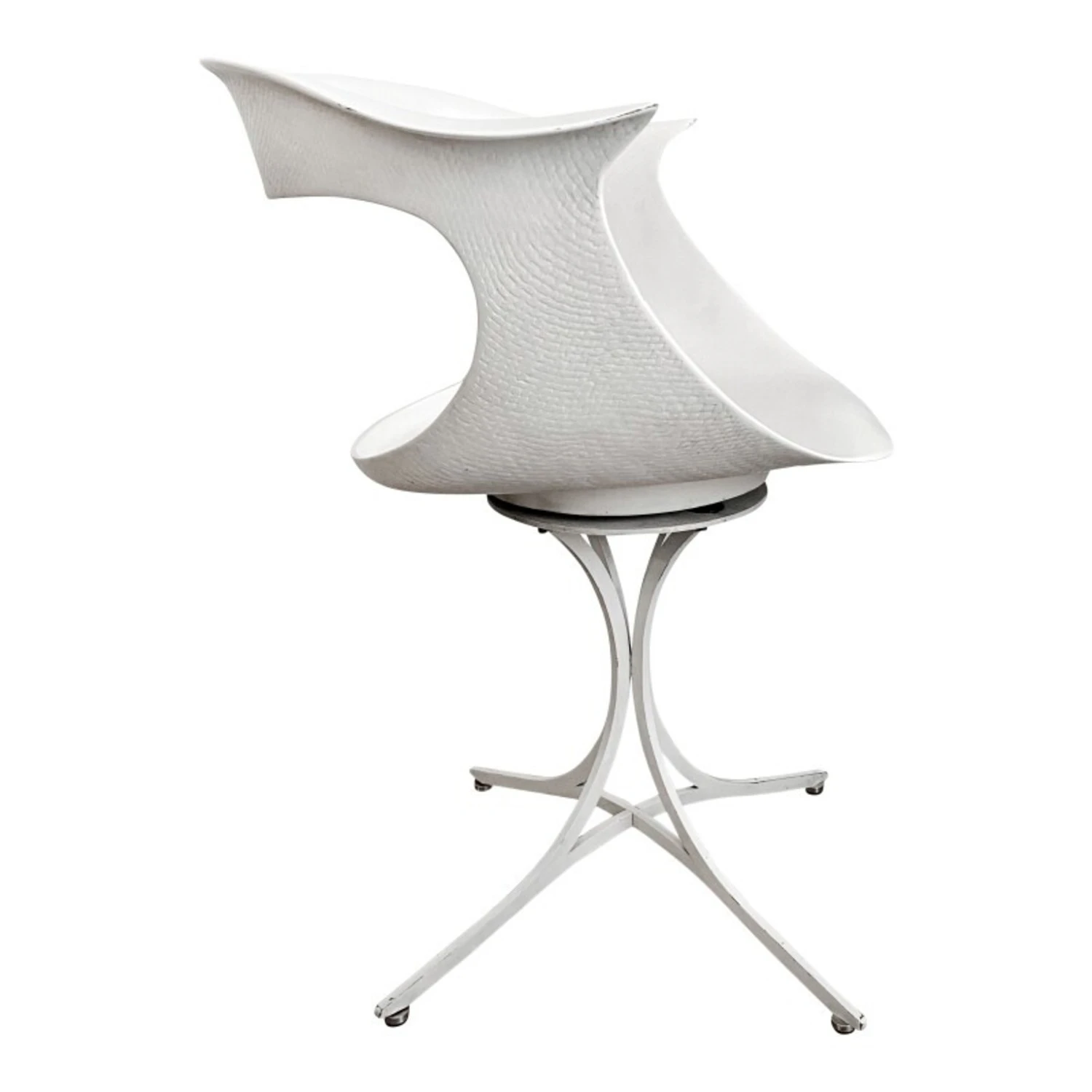 Erwine & Estelle Laverne White Lotus Swivel Chair 3 Erwine & Estelle Laverne White Lotus Swivel Chair