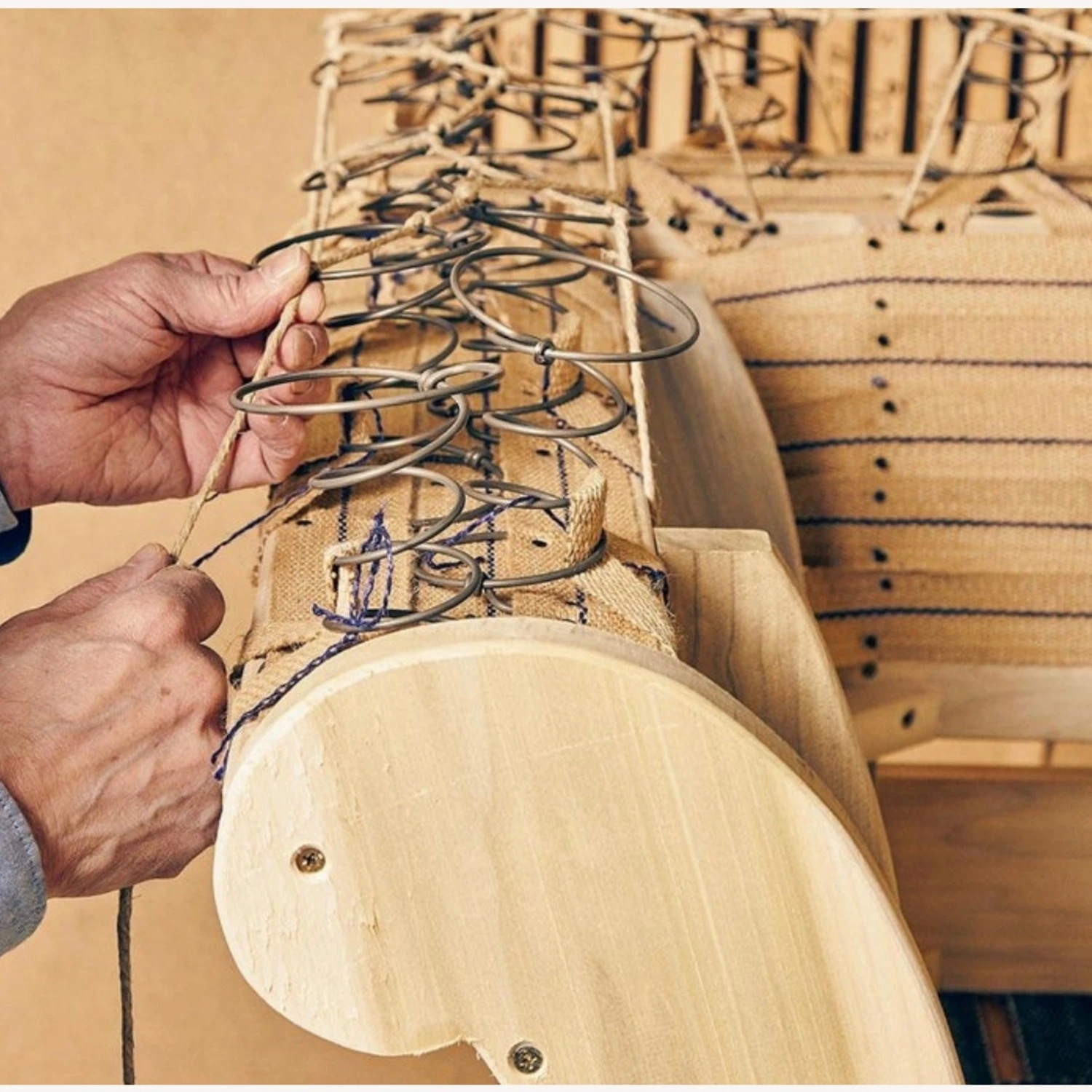 George Smith Whiskey Mohair Butterfly Armchair UK 4 George Smith Whiskey Mohair Butterfly Armchair UK - Image 2