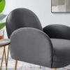 Other Gray Velvet Mid-Century Armchair 1 Other Gray Velvet Mid-Century Armchair -Home Furnishings Store 1500 1500 frame 0 8679