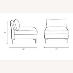 Other Armless Chair In Gray Velvet Fabric Upholstery -Home Furnishings Store 1500 1500 frame 0 8774