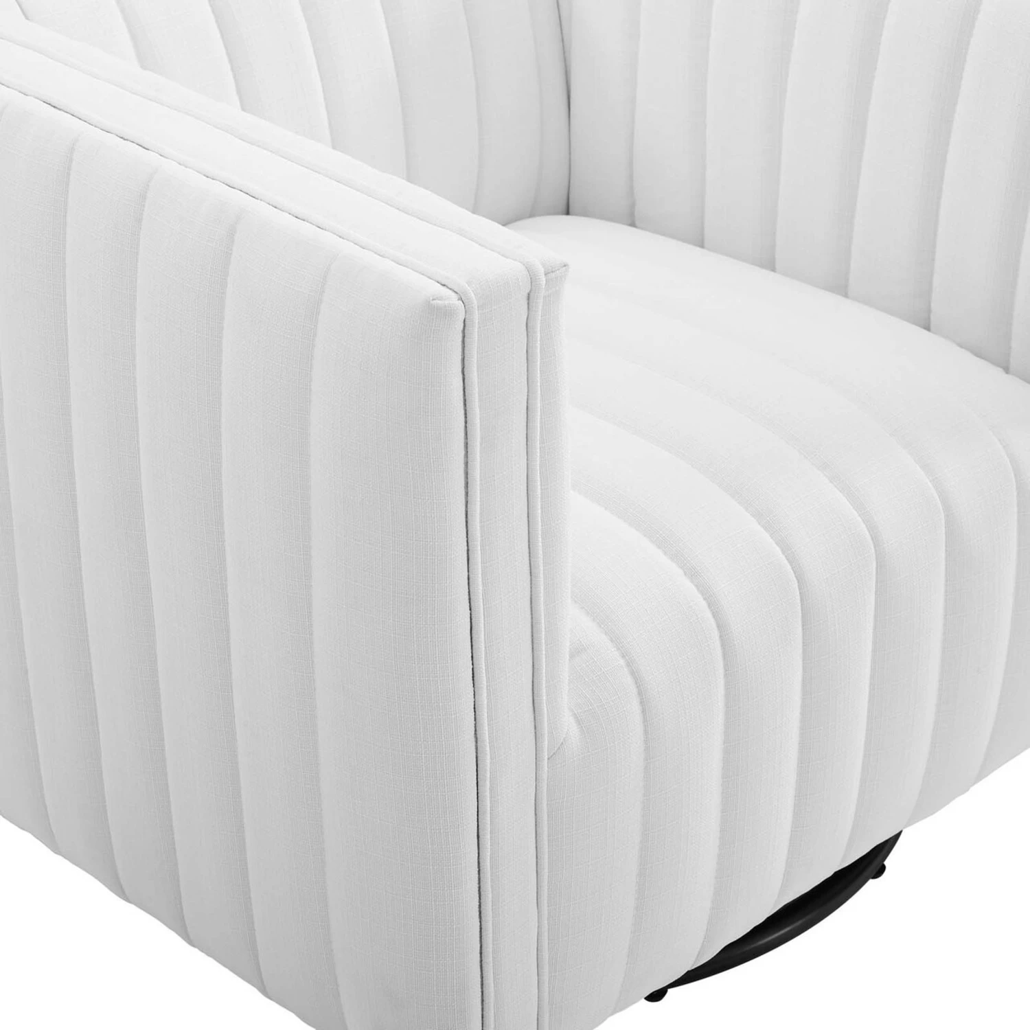Other Glam Deco Armchair In White Velvet Upholstery 12 Other Glam Deco Armchair In White Velvet Upholstery - Image 10