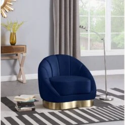 Other Chair In Shell-Shaped Navy Velvet Finish 17 Other Chair In Shell-Shaped Navy Velvet Finish -Home Furnishings Store 1500 1500 frame 0 8823