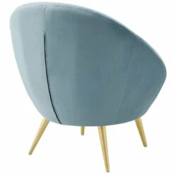 Other Accent Chair In Light Blue Velvet W/ Gold Legs 16 Other Accent Chair In Light Blue Velvet W/ Gold Legs -Home Furnishings Store 1500 1500 frame 0 8856