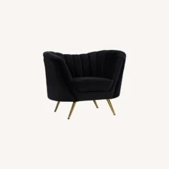 Other Chair In Black Plush Velvet W/ Gold Legs -Home Furnishings Store 1500 1500 frame 0 9020