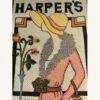 Vintage Needlepoint Art Deco Harper's Cover -Home Furnishings Store 1500 1500 frame 0 9087
