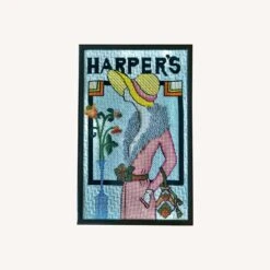 Vintage Needlepoint Art Deco Harper's Cover 11 Vintage Needlepoint Art Deco Harper's Cover -Home Furnishings Store 1500 1500 frame 0 9089