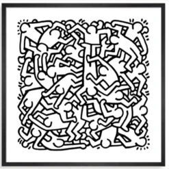 MoMA Keith Haring Party Of Life Framed Print -Home Furnishings Store 1500 1500 frame 0 9424