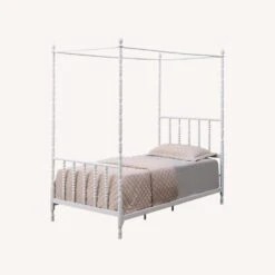 Other Modern Twin Canopy Bed In White Finish -Home Furnishings Store 1500 1500 frame 0 96