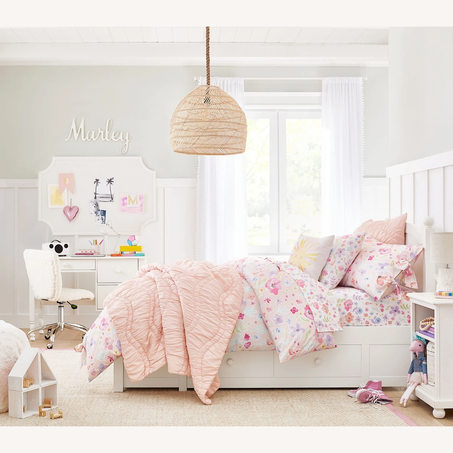 Pottery Barn Scallop Pinboard 4 Pottery Barn Scallop Pinboard - Image 2