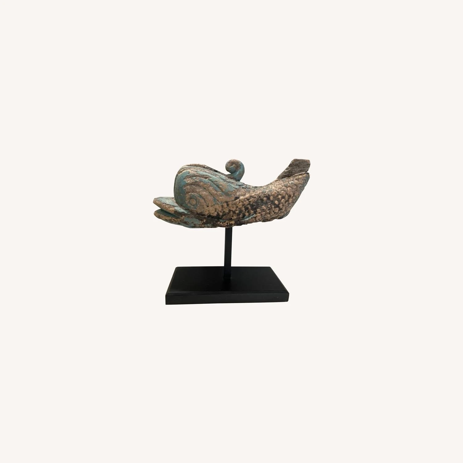 VintageHand Carved Wood Figurehead ~ Dolphin 4 VintageHand Carved Wood Figurehead ~ Dolphin - Image 2