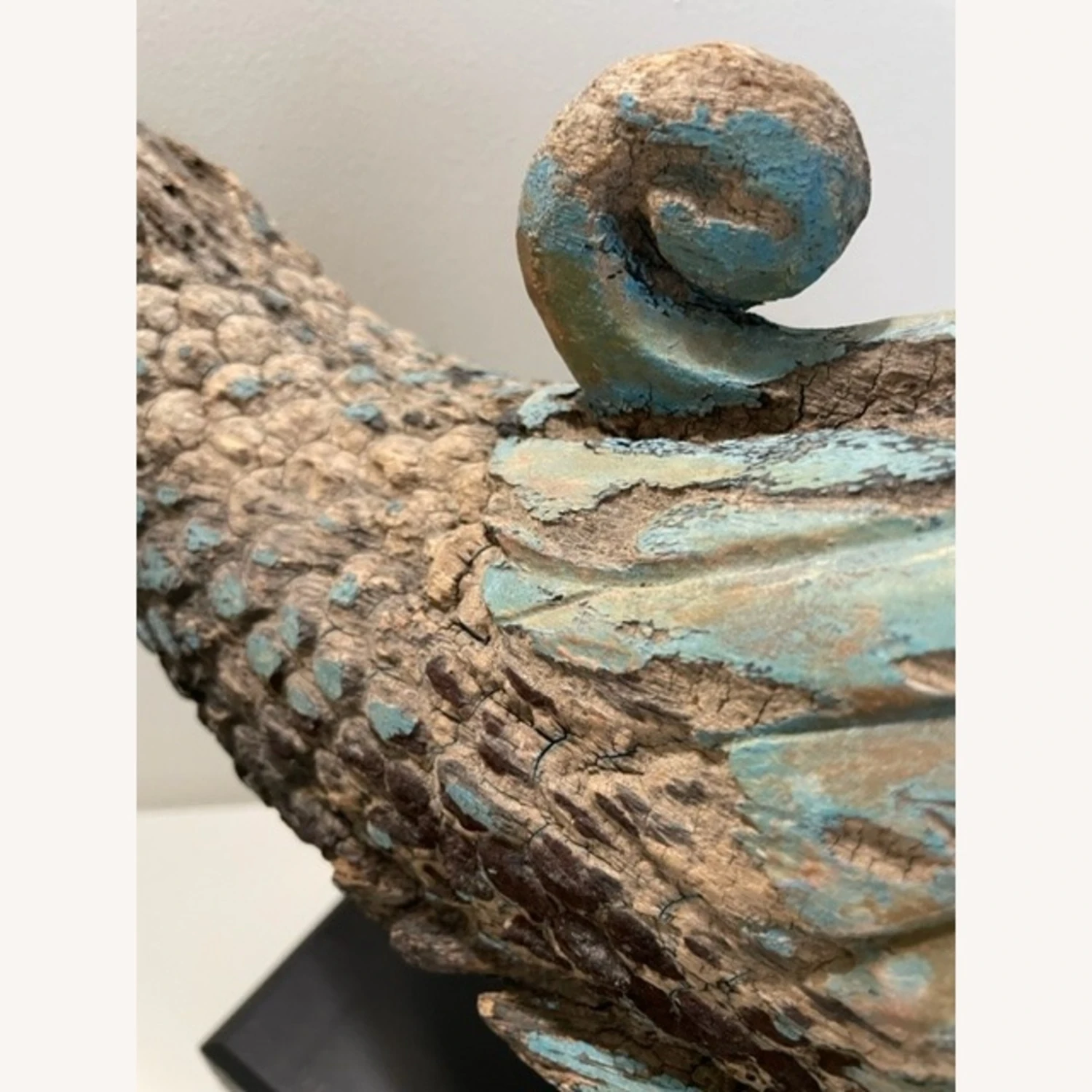 VintageHand Carved Wood Figurehead ~ Dolphin 7 VintageHand Carved Wood Figurehead ~ Dolphin - Image 5