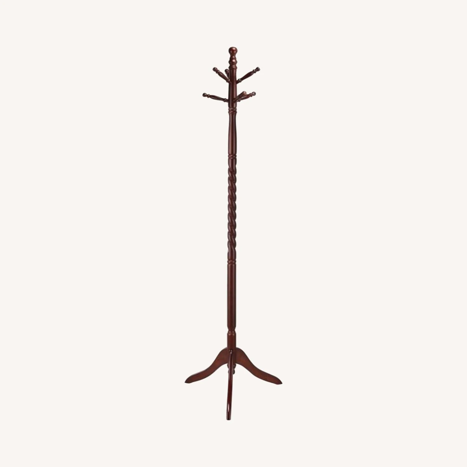 Other Coat Rack In Merlot Finish With Turned Details 3 Other Coat Rack In Merlot Finish With Turned Details