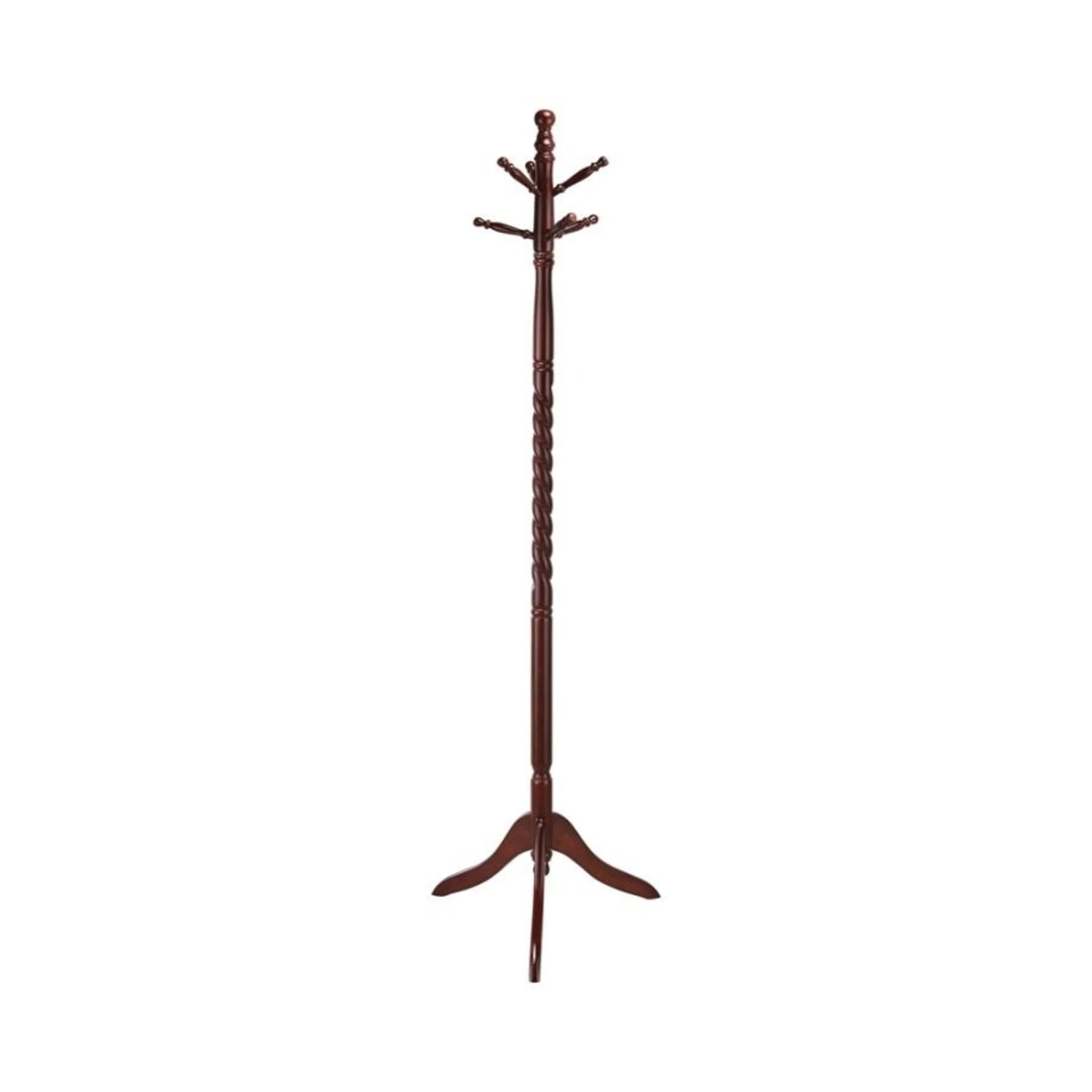Other Coat Rack In Merlot Finish With Turned Details 6 Other Coat Rack In Merlot Finish With Turned Details - Image 4
