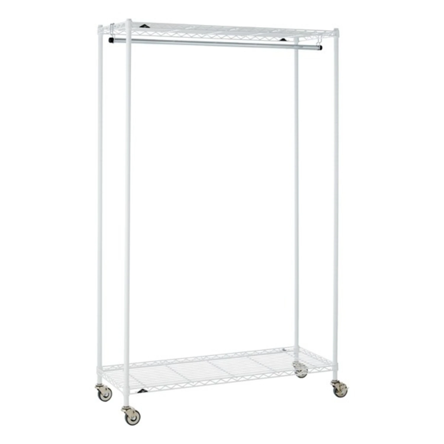 InterMetro Large White Clothes Rack 10 InterMetro Large White Clothes Rack - Image 8