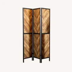 Other 3-Panel Screen In Rustic Tobacco & Black Finish 8 Other 3-Panel Screen In Rustic Tobacco & Black Finish -Home Furnishings Store 1500 1500 frame 0 9856
