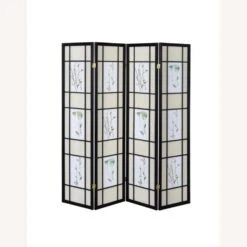 Other 4-Panel Screen In Floral Fabric & Black Wood Frame -Home Furnishings Store 1500 1500 frame 0 9860