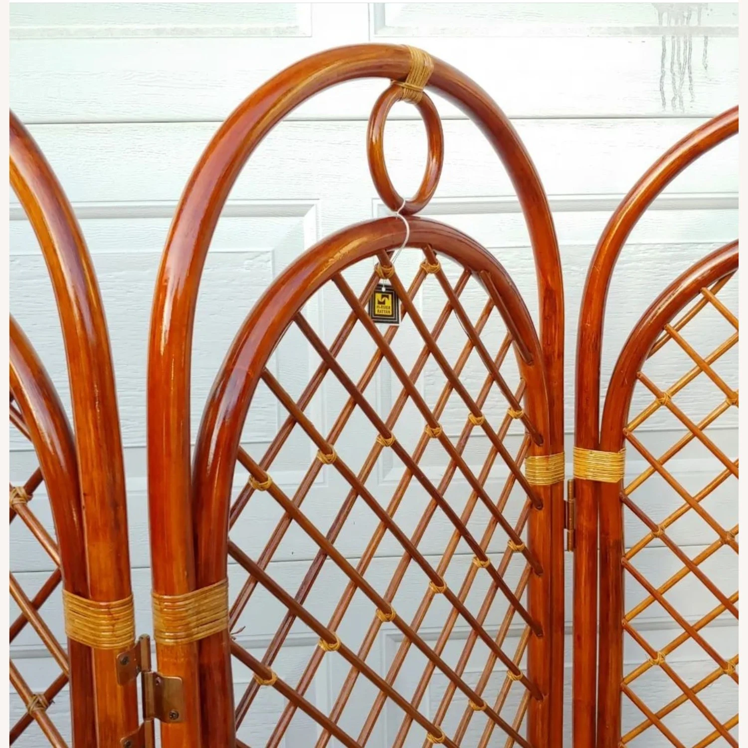 Vintage MCM Bamboo Arched Room Divider 8 Vintage MCM Bamboo Arched Room Divider - Image 6