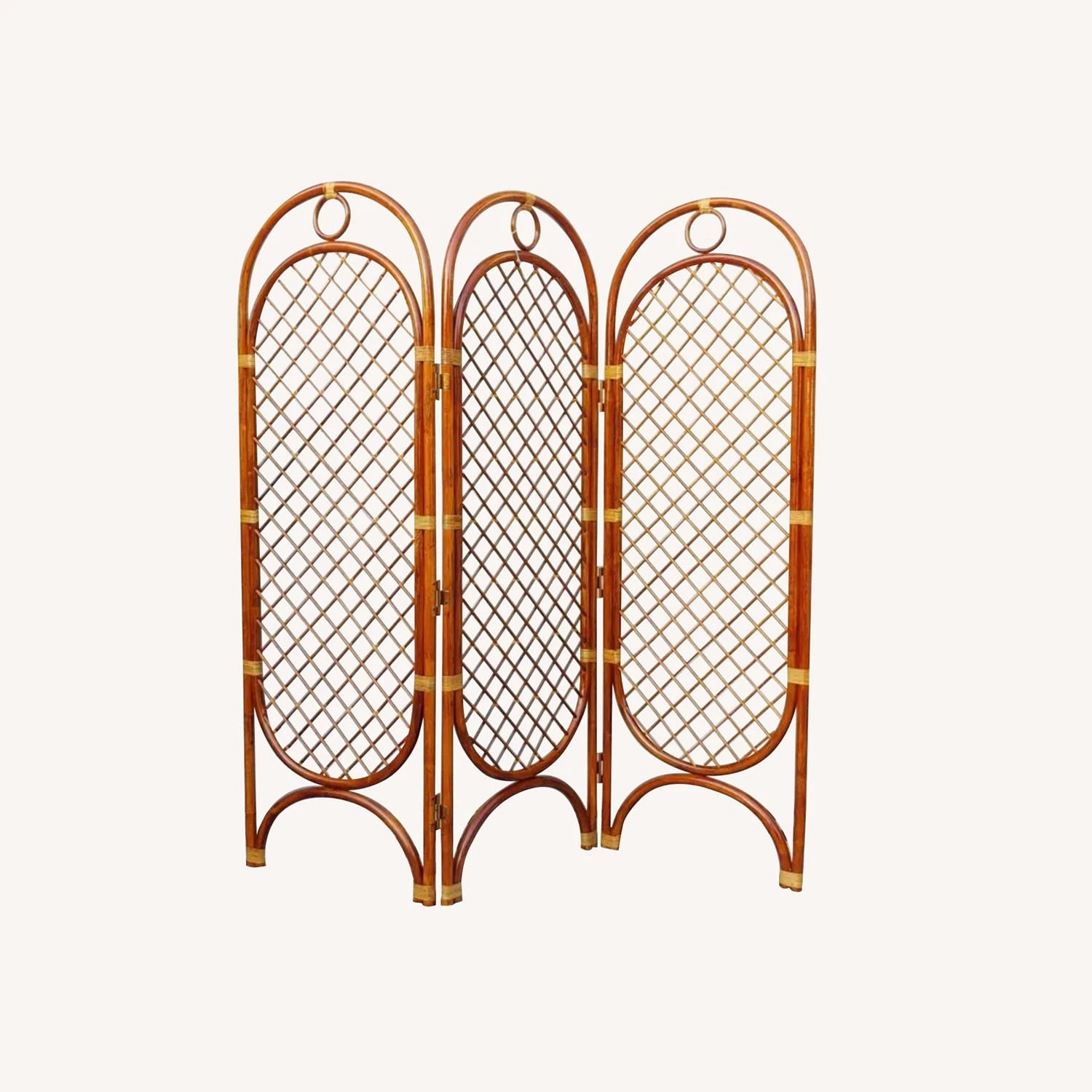Vintage MCM Bamboo Arched Room Divider 12 Vintage MCM Bamboo Arched Room Divider - Image 10