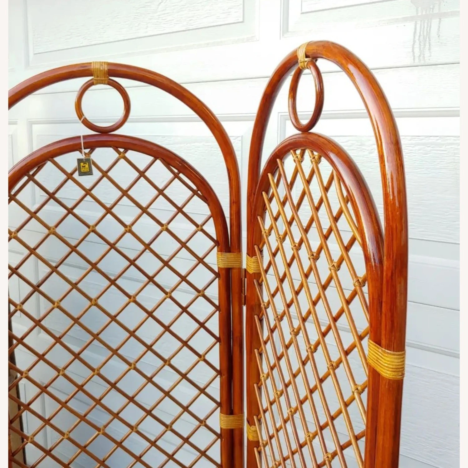 Vintage MCM Bamboo Arched Room Divider 13 Vintage MCM Bamboo Arched Room Divider - Image 11