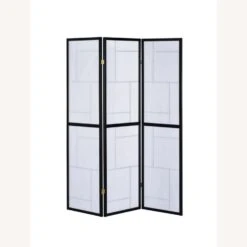 Other 3-Panel Screen In White Paper W/ Black Wood Finish 12 Other 3-Panel Screen In White Paper W/ Black Wood Finish -Home Furnishings Store 1500 1500 frame 0 9894