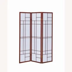 Other 3-Panel Screen In White Paper W/Cherry Wood Finish -Home Furnishings Store 1500 1500 frame 0 9911