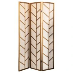Other 3-Panel Screen In Tan Jute & Walnut Frame Finish 9 Other 3-Panel Screen In Tan Jute & Walnut Frame Finish -Home Furnishings Store 1500 1500 frame 0 9961