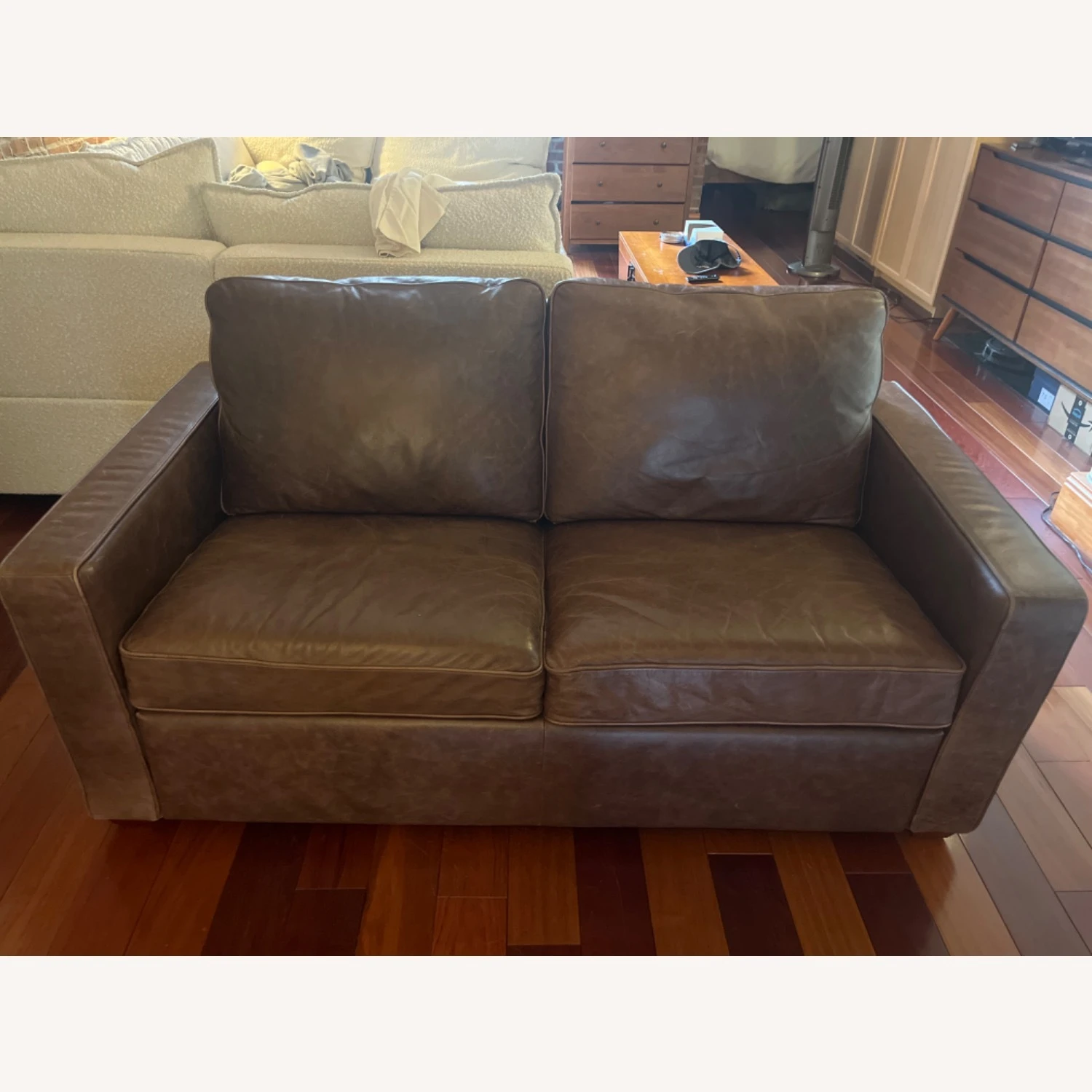 Other Rivet Andrews Contemporary Leather Loveseat Sofa 3 Other Rivet Andrews Contemporary Leather Loveseat Sofa