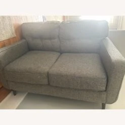 Ashley Furniture Classic Charcoal Loveseat -Home Furnishings Store 1500 1500 frame 90